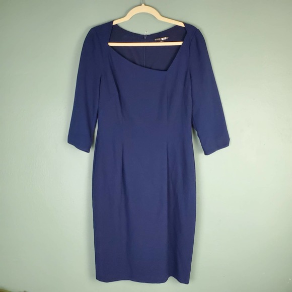 Black Halo Dresses & Skirts - Black Halo Pacific Blue Derek Sheath Dress Size 10